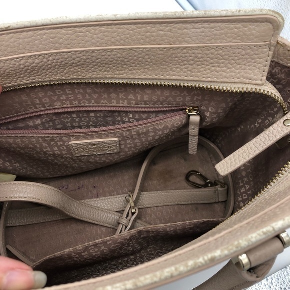 Kate Spade Allyn Chester Street Rose Cloud Pink Cream Leather Crossbody Bag - Picture 7 of 15